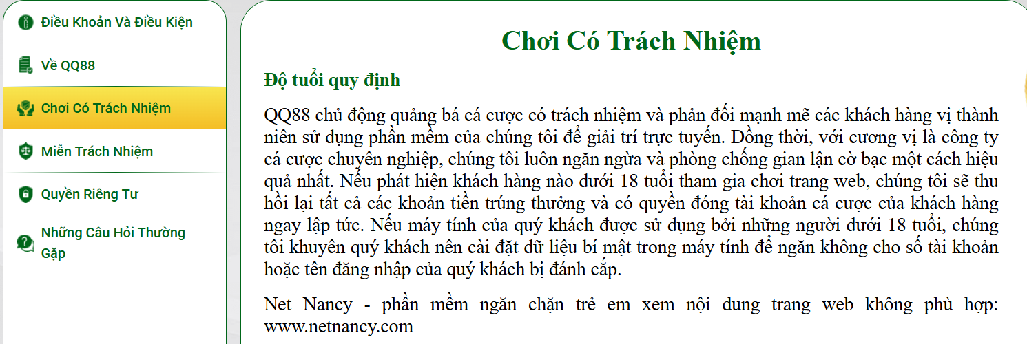 QQ88 luôn áp dụng chế độ bảo mật từ công nghệ tiên tiến